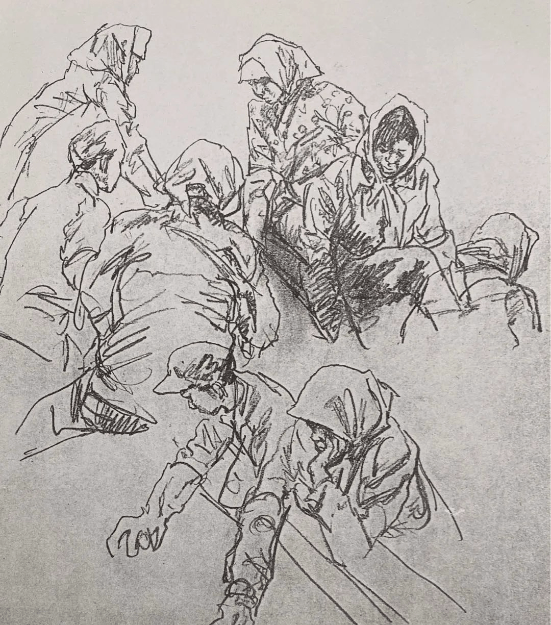 中央美术学院教授华其敏速写作品