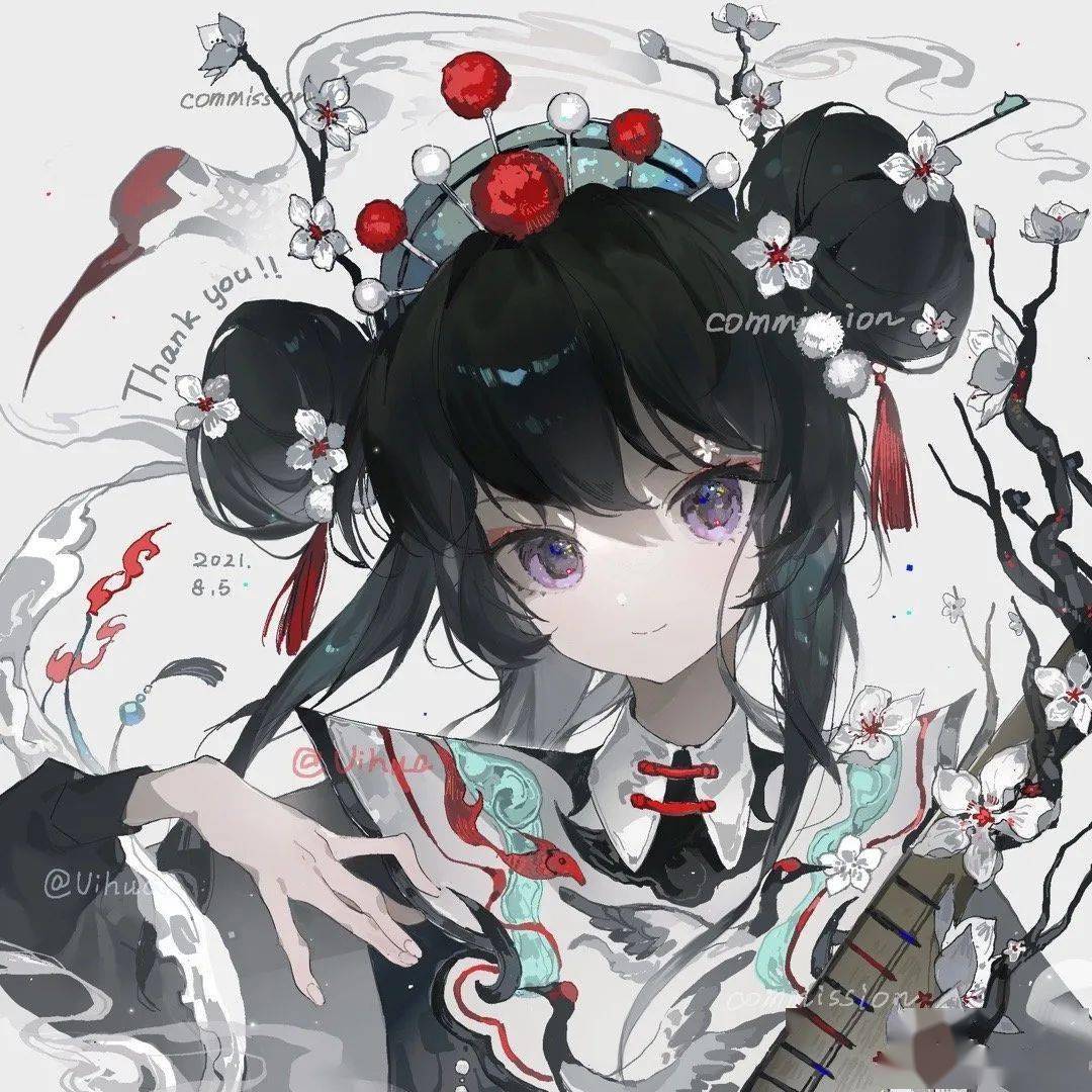 痴迷于传统汉服的古风画师——绯园画姬