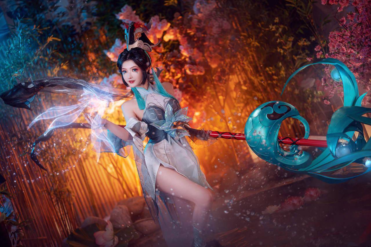 《王者榮耀》大喬白鶴梁神女cosplay_星月