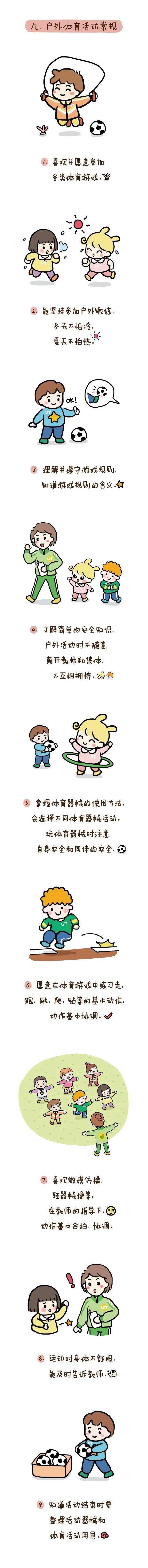 公众|幼儿园常规培养清单180条,老师家长请收藏(漫画版)