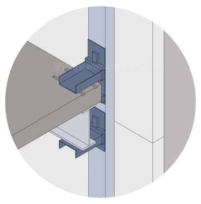 室内装饰结构与幕墙都是如何收口的
