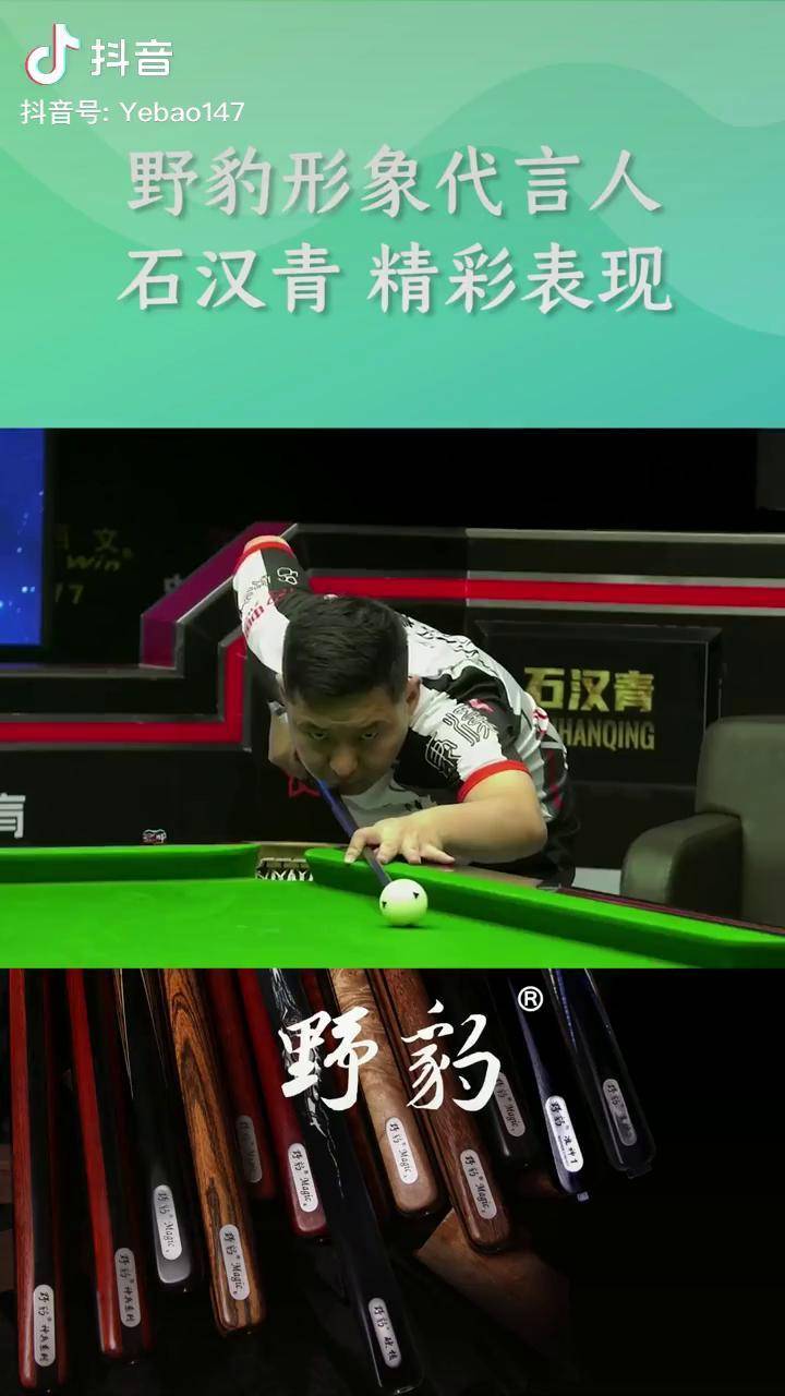 野豹形象代言人石汉青精彩表现台球是一种生活台球是时候展现真正的