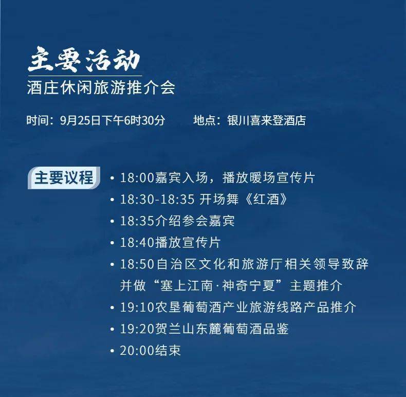 活动|打造葡萄酒之都丨2021中国（宁夏）葡萄酒文化旅游节精彩亮点抢先看~