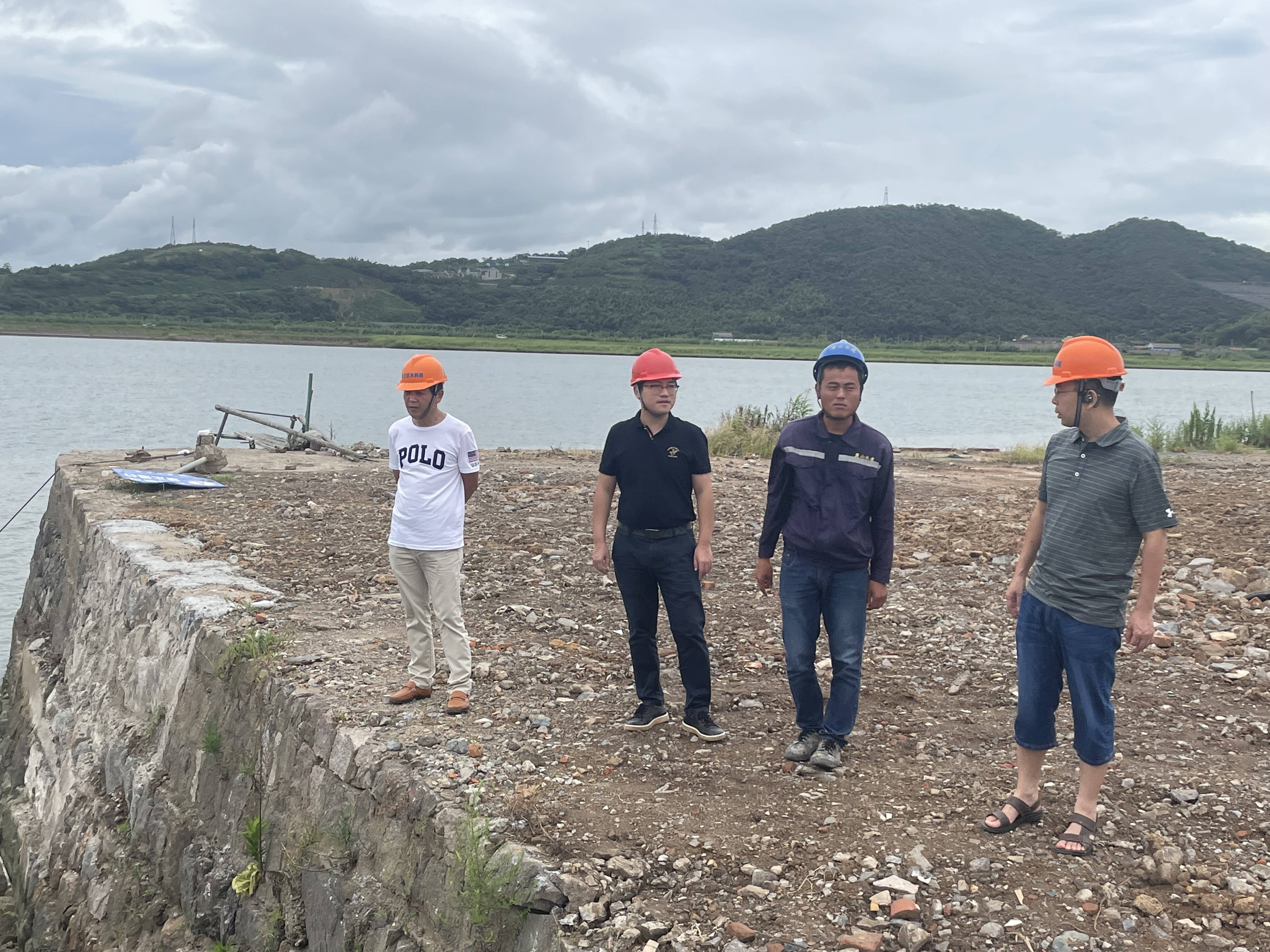 北仑区农业农村局检查北仑区在建水利工程