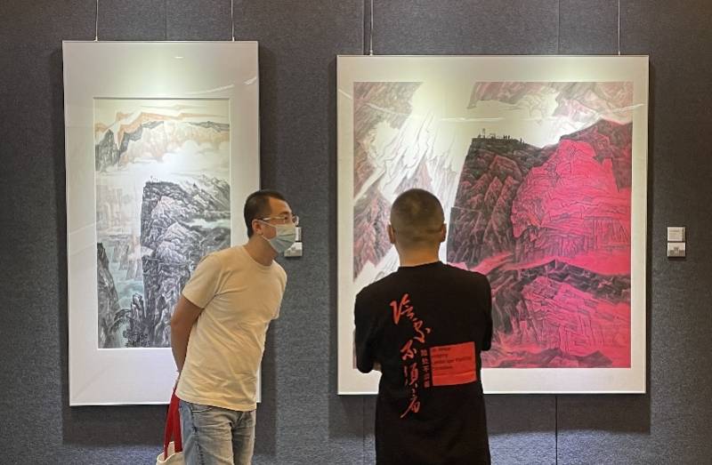 主题|险处不须看：刘镜奇意象山水画展再现井冈山气概