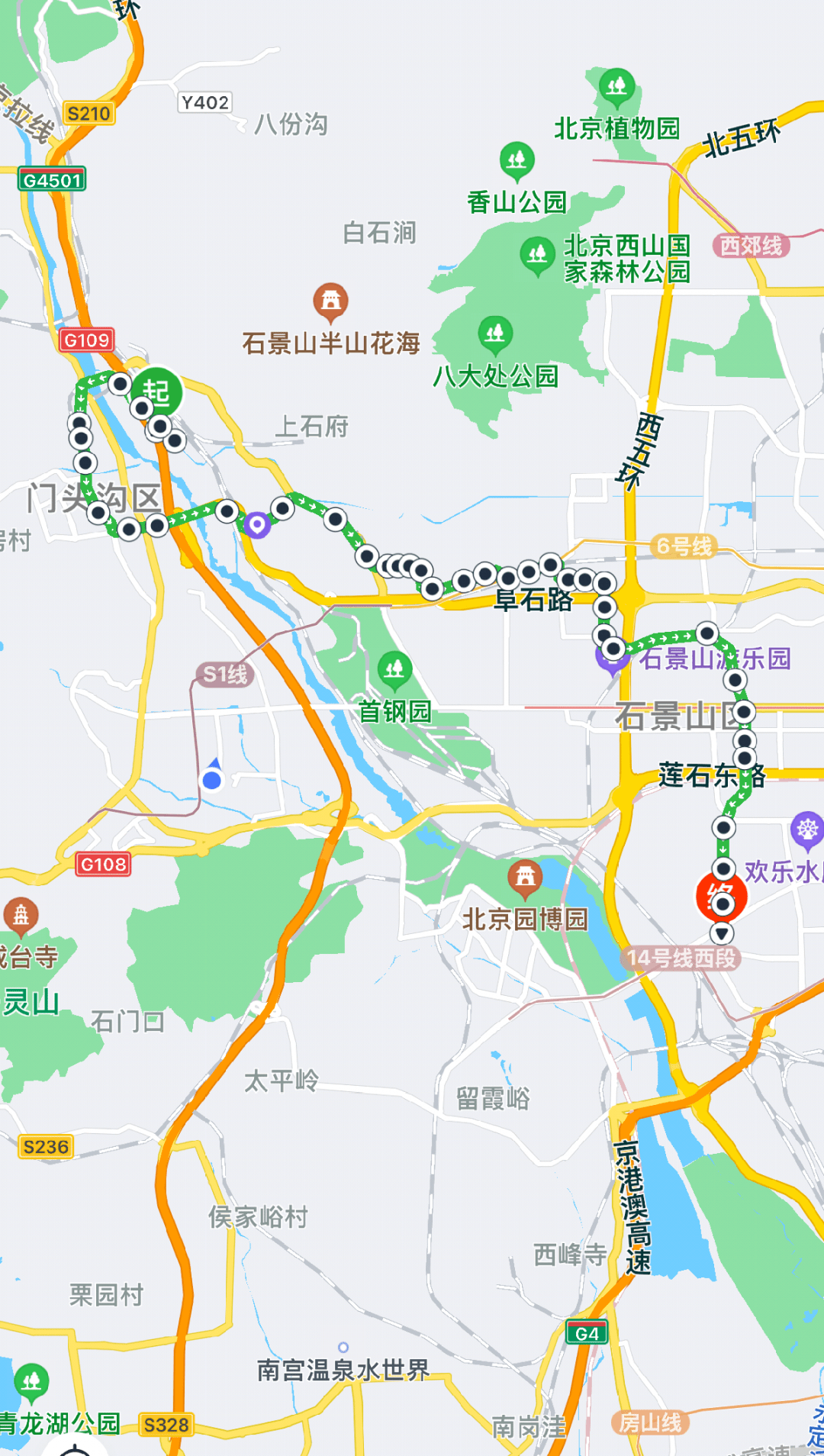 北京公交402路路线路图图片