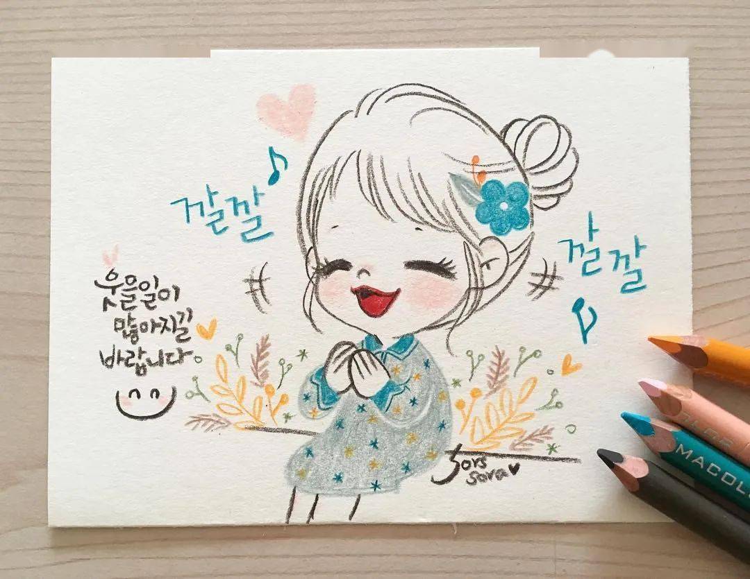彩铅插画 | 超q的小清新,一定不能错过!