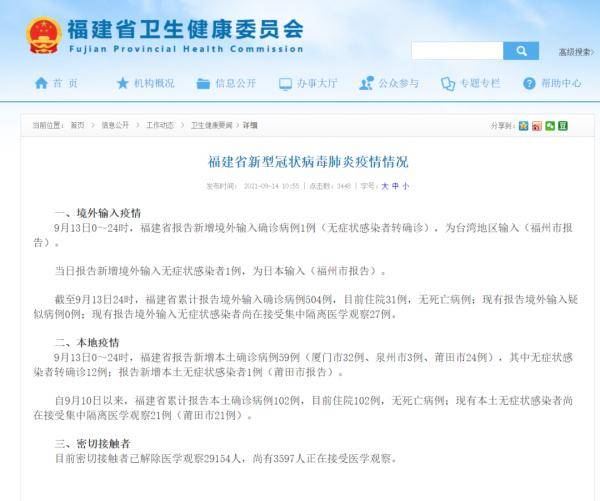 【福建累计本土418例
 /福建累计本土418例病例】