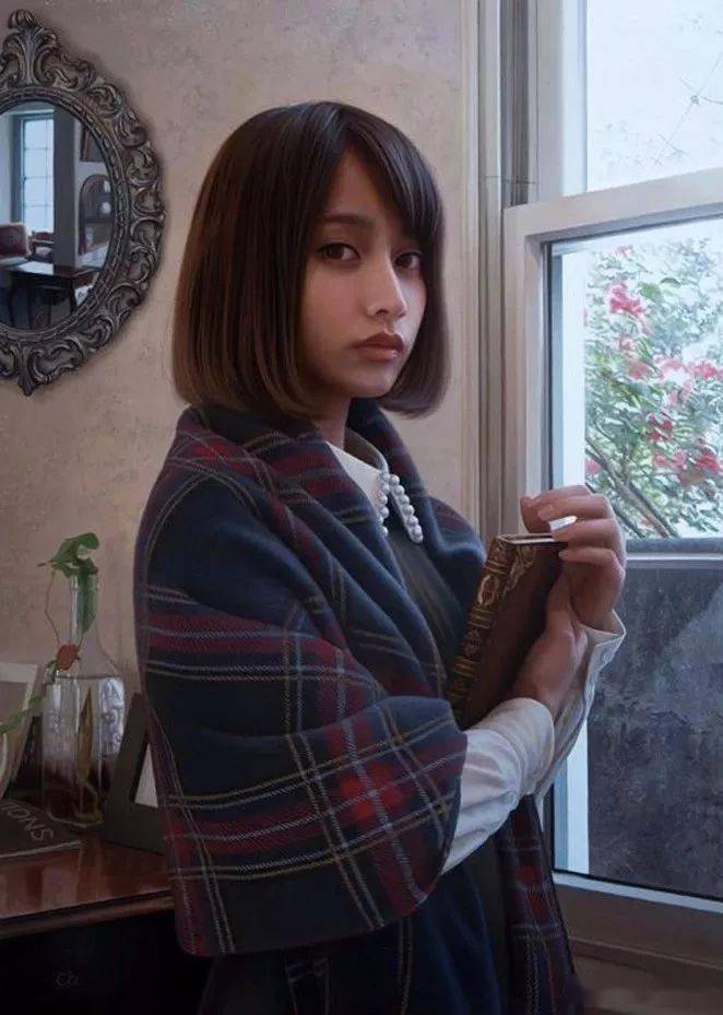 冈靖知：号称“日本绘画界的美颜相机”，其作品到底有多美？_Oka