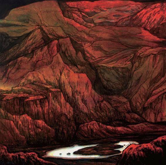 毛雪峰——新疆重彩山水画的创立者