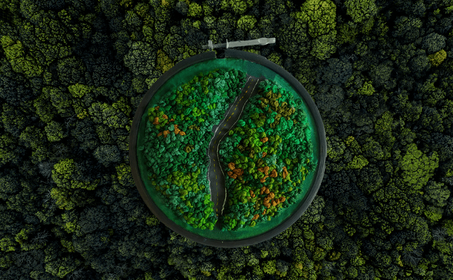 纺织|她在地球上做刺绣？用手工艺还原航拍风景，简直美翻了！