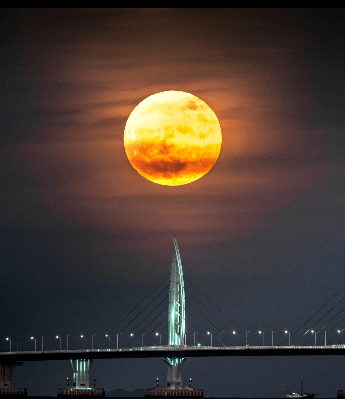 "璀璨湾区圆月夜"来了_摄影