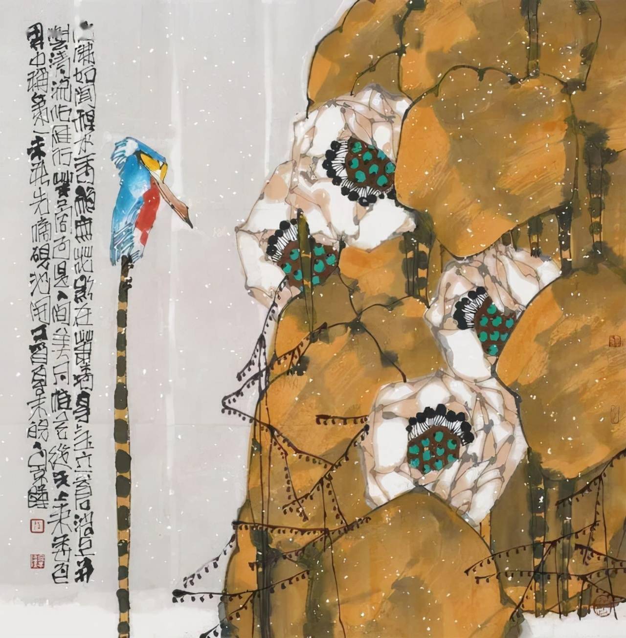像诗人般审视像诗人般表达孙景隆写意花鸟艺术