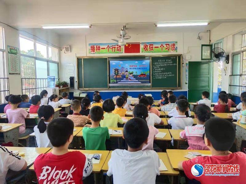 钟婧|武冈市迎春亭东方红小学开展“关爱生命安全出行”专题教育活动
