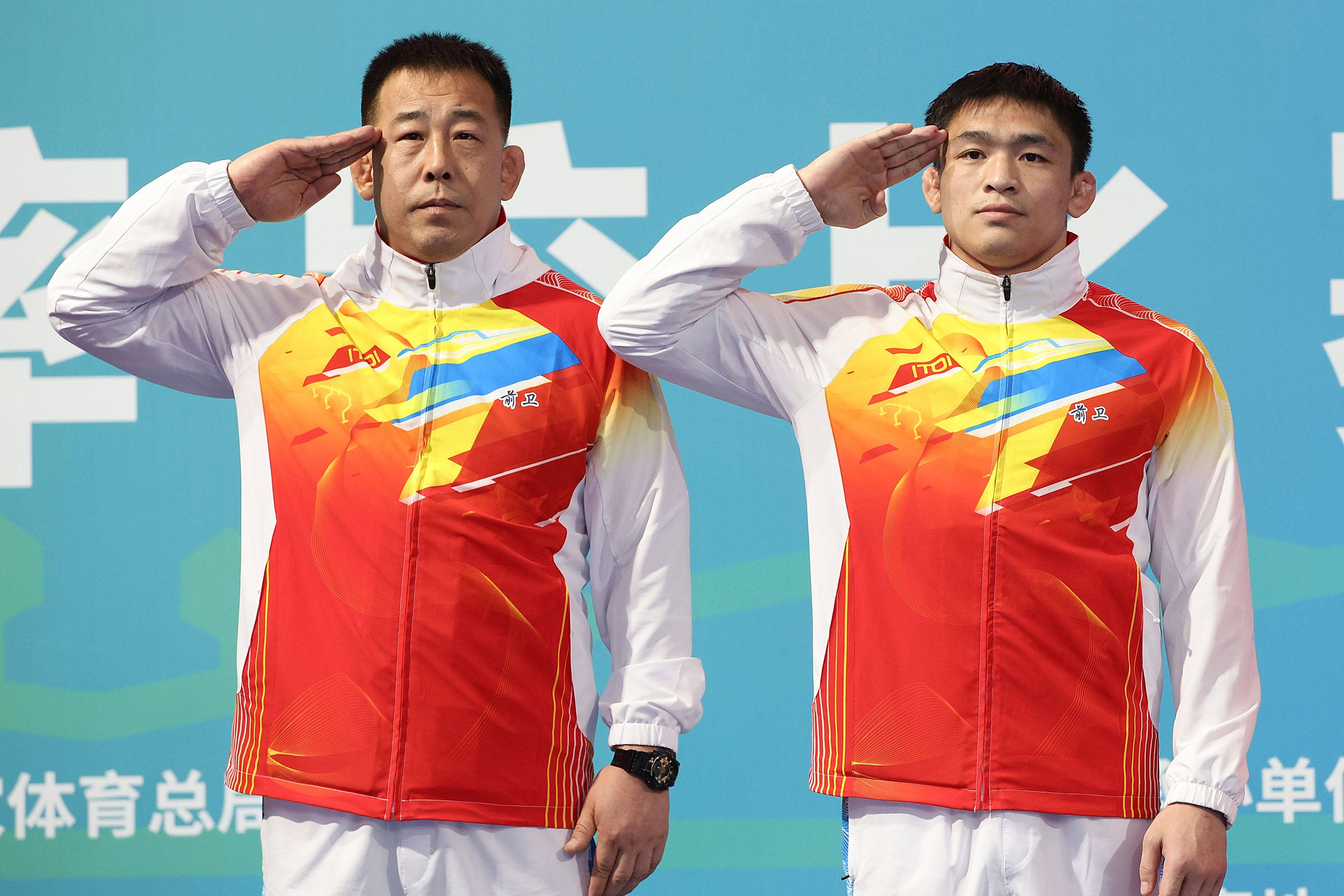 摔跤——男子自由式86公斤级:前卫体协队选手林祖沈夺冠