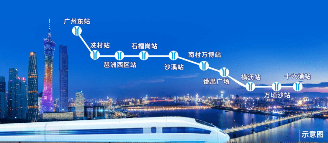 南沙18号线路图图片