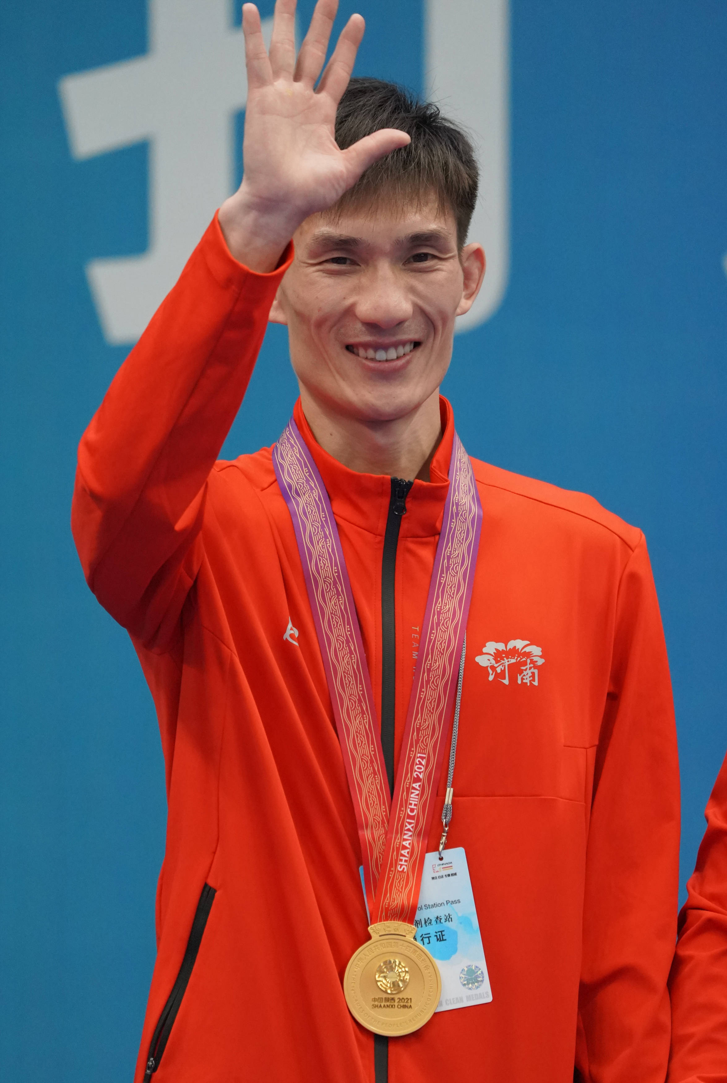 武术散打男子60公斤级决赛孔洪星夺冠