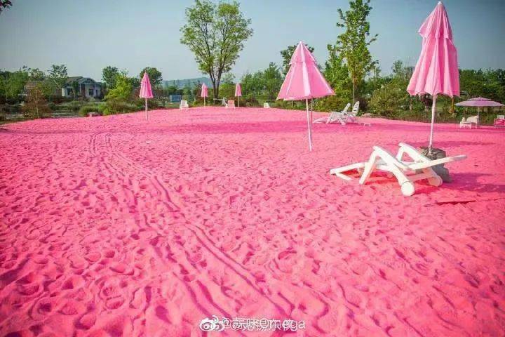 ▼超浪漫的粉色沙滩@蒜味omega贻笑大方了家人们▼仙境般的粉色盐湖