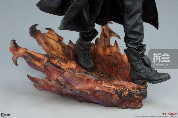 乌鸦|SIDESHOW 惊悚电影 乌鸦 THE CROW 300801 雕像