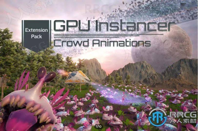 人群动画处理工具unity游戏素材资源