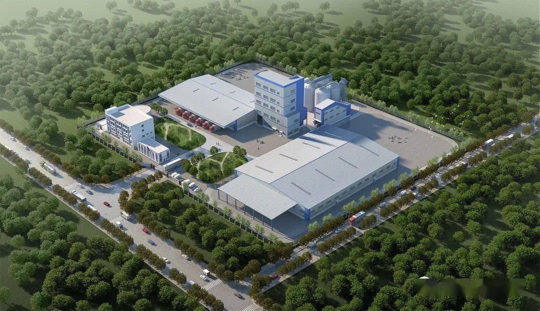 广东海大集团内蒙古海大饲料有限公司年产20万吨生物饲料项目鸟瞰图