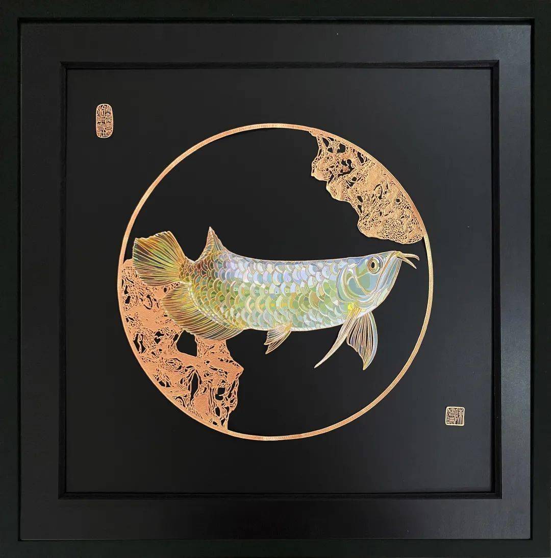 非遗作品展百年铜凿剪纸一夜鱼龙舞方所