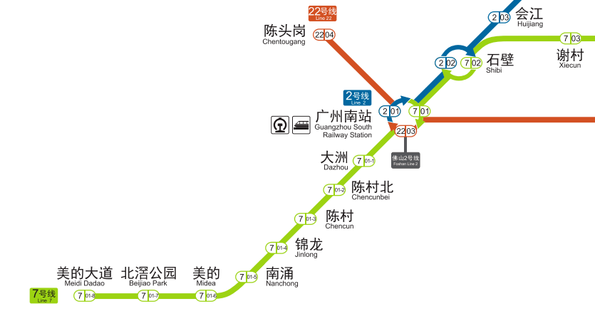 广州18号地铁站线路图图片