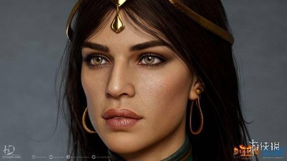 暗黑破坏神2女巫高清3d模型赏!暗黑2重制版女术士高清建模