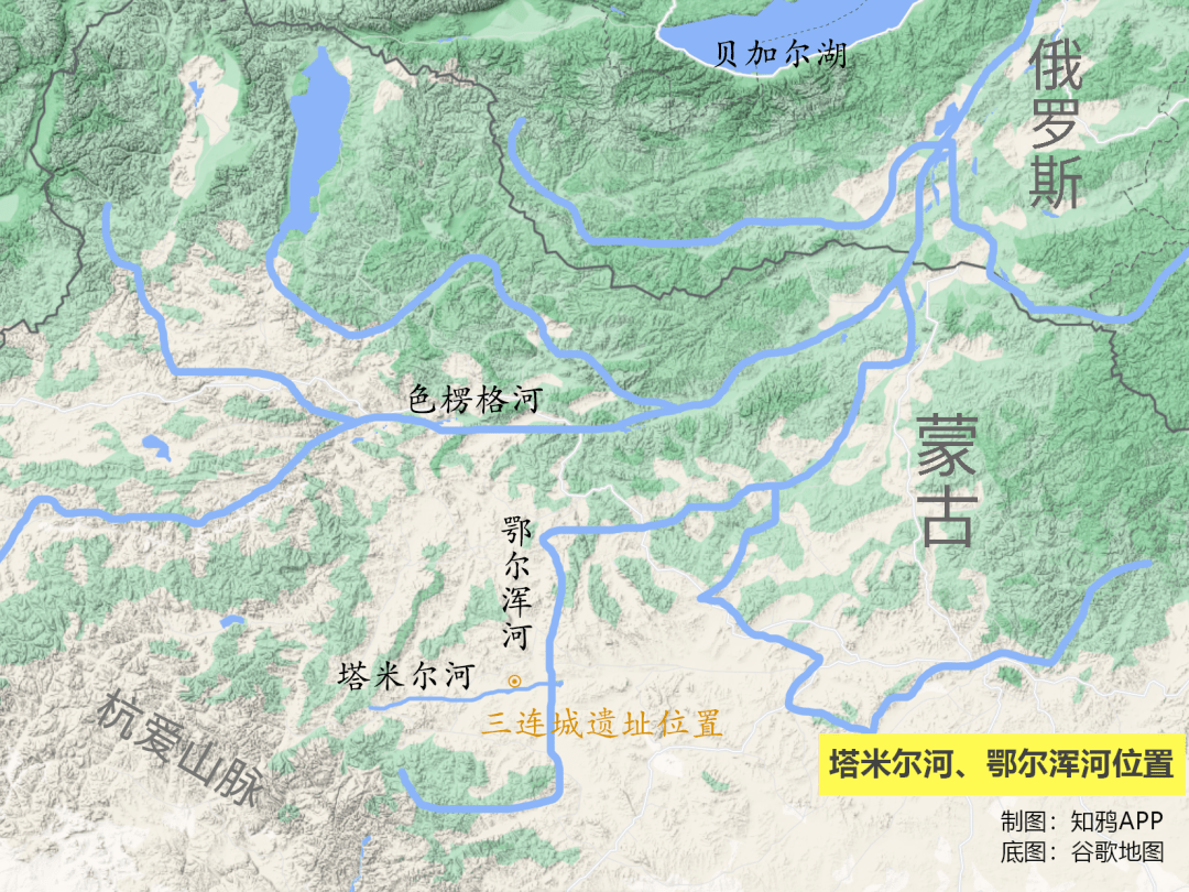 鄂尔浑河地图图片