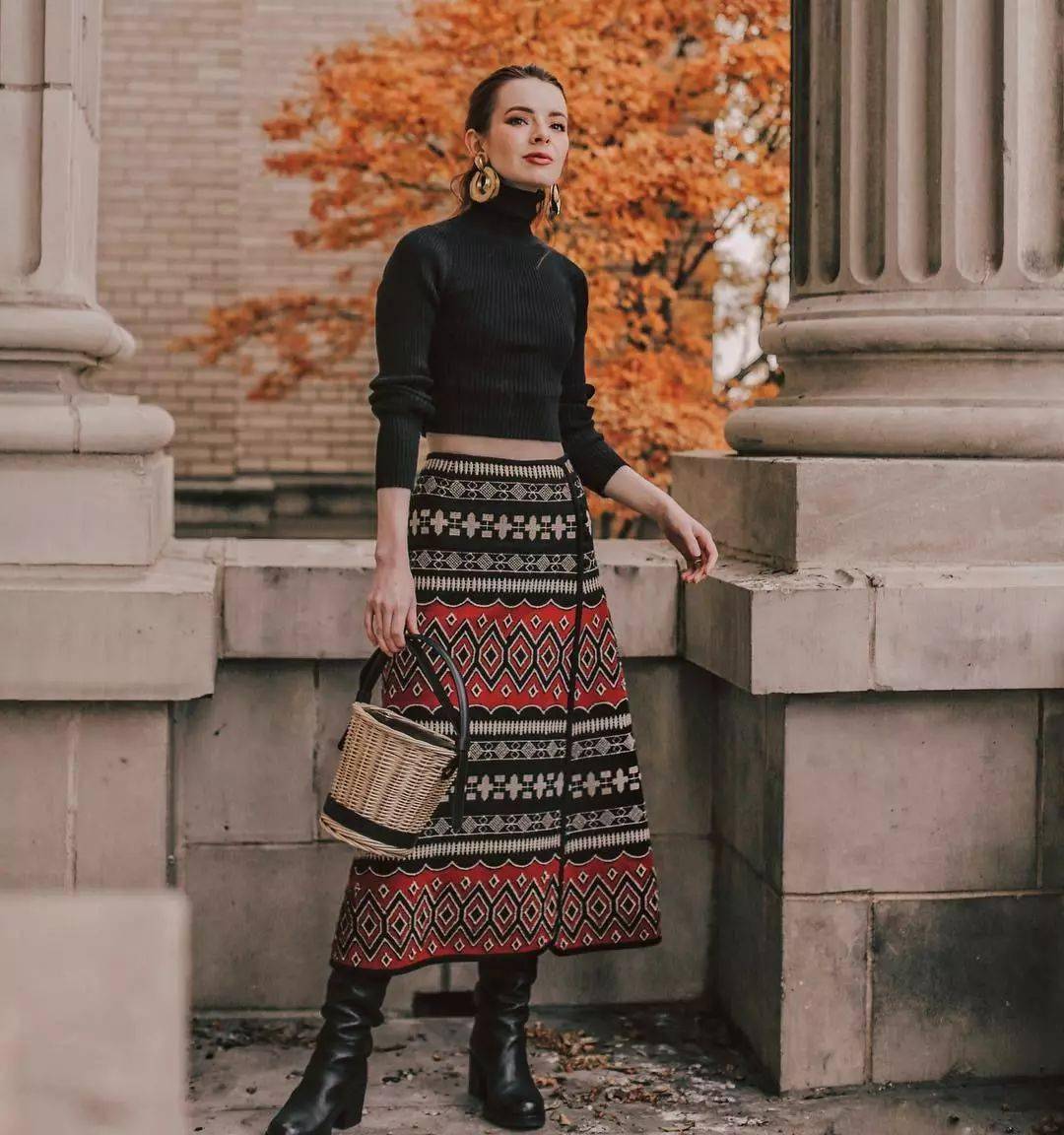 -End- 毛衣+裙子，最气质打开方式，时髦炸了！