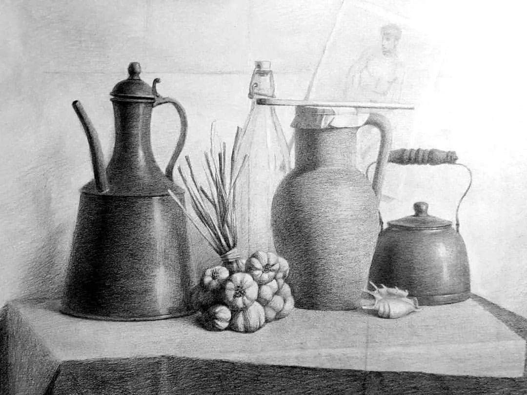 分享丨学院派素描的一股清流学生素描静物