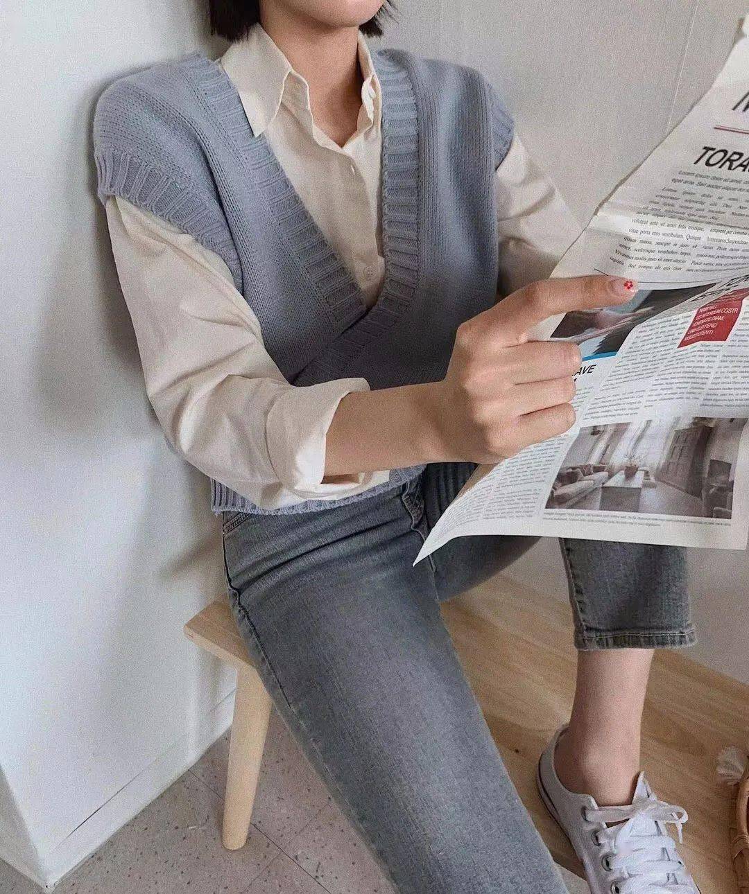 图片 “马甲+仙女裙”才是初秋王炸组合！这样穿太美了！