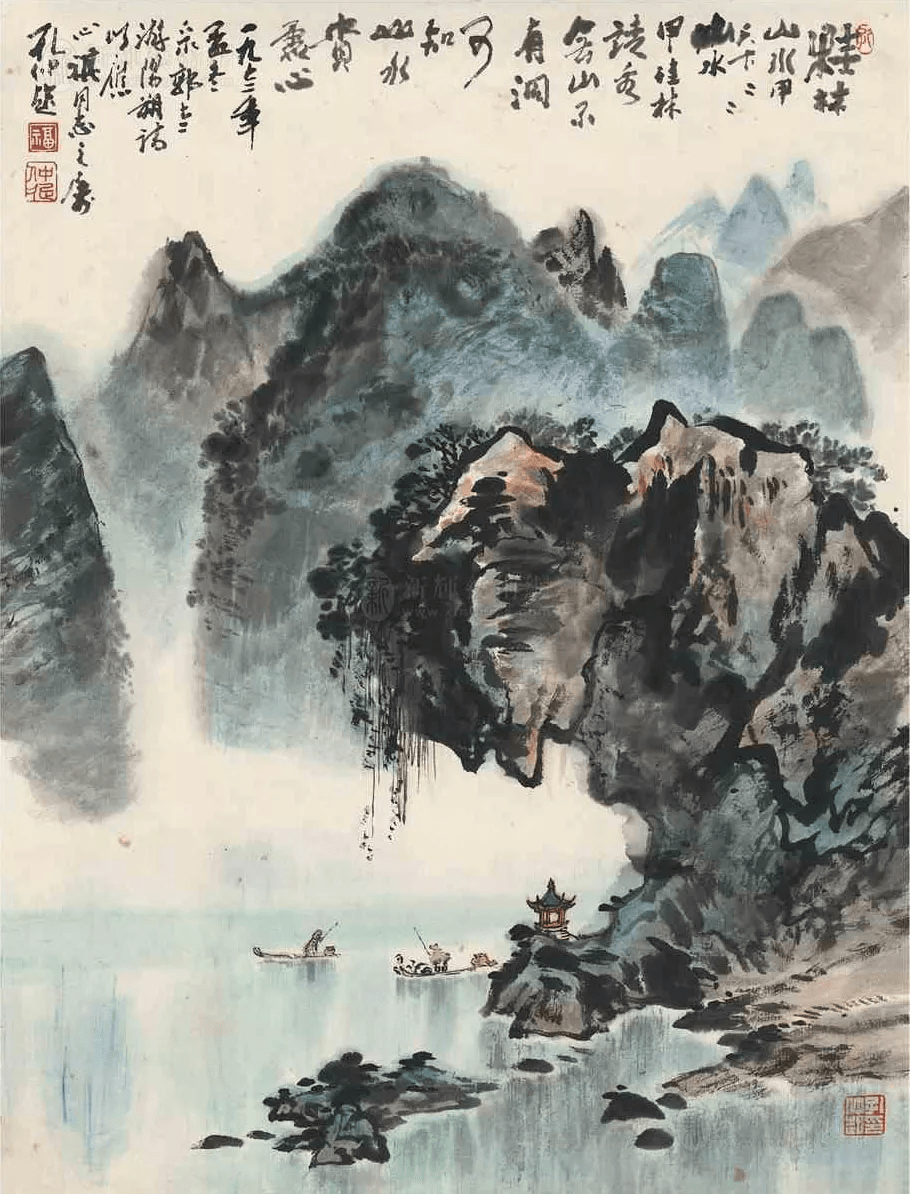 当代杰出的山水画大家孔仲起作品欣赏