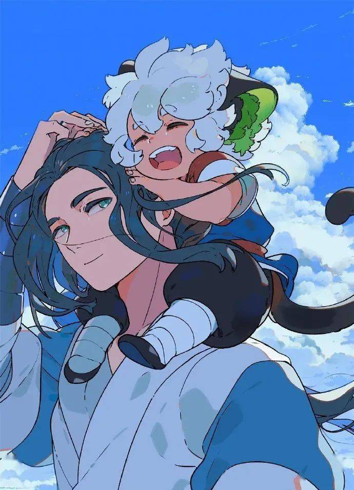 《罗小黑战记》高冷无限,萌系小黑,两人携手,一路走遍山川河流,一起骑