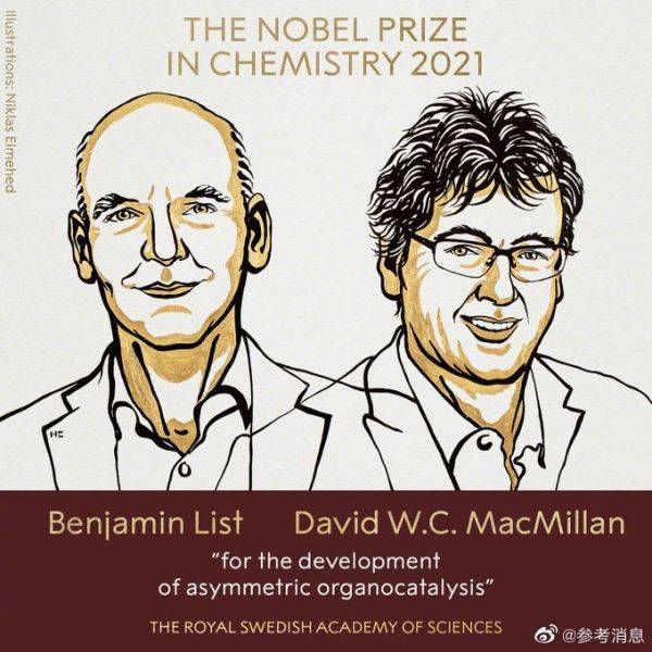 美德|2021年诺贝尔化学奖揭晓 美德两位科学家获奖