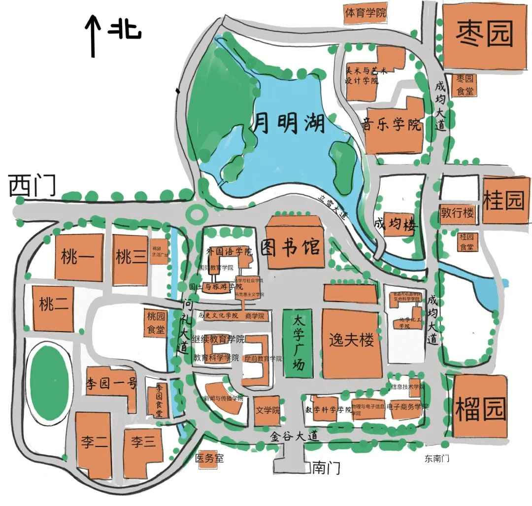 河南理工大学地图图片