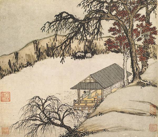 陶诗|鉴赏|寒露里的书画名迹：枫落吴江，寒潭雁影