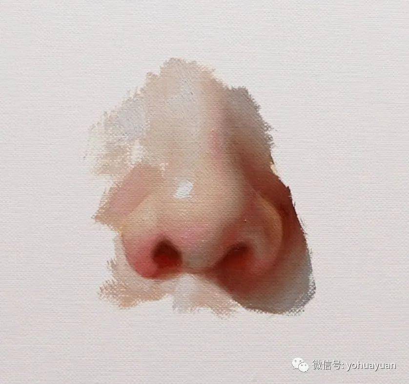 油画人像基础:五官怎么画?_鼻子