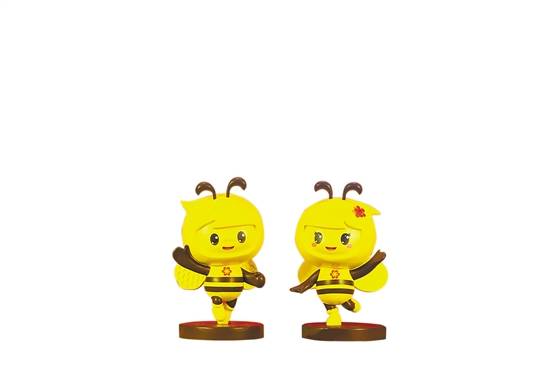 广交会有了吉祥物两小蜜蜂好宝和好妮