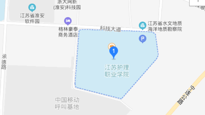江苏护理职业学院地图图片