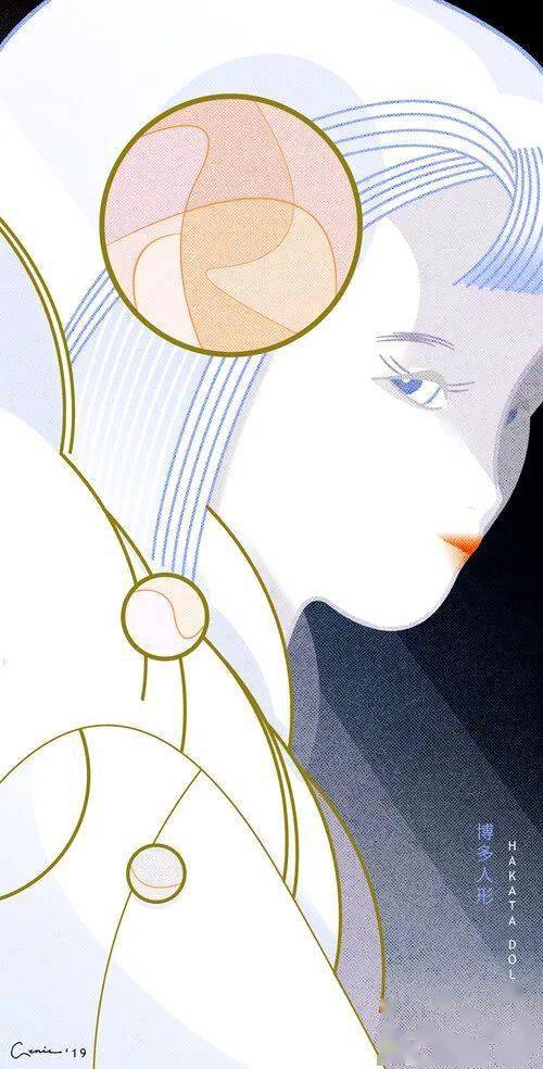 Genie 插画 | 未来主义也能唯美？空灵少女的梦幻世界