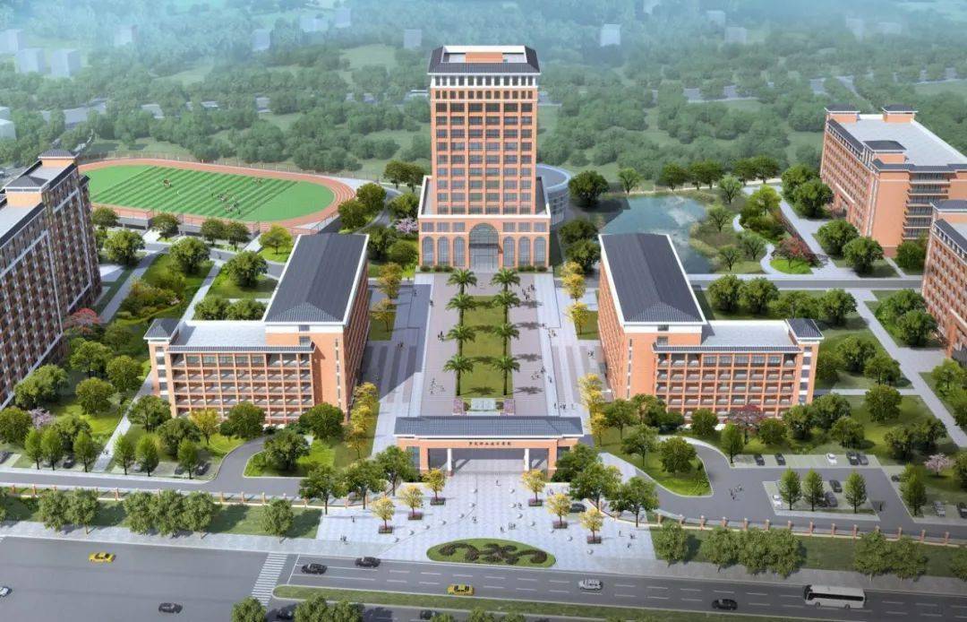 罗定这所大学的新校区火了,这饭堂也太太太高颜值了吧!