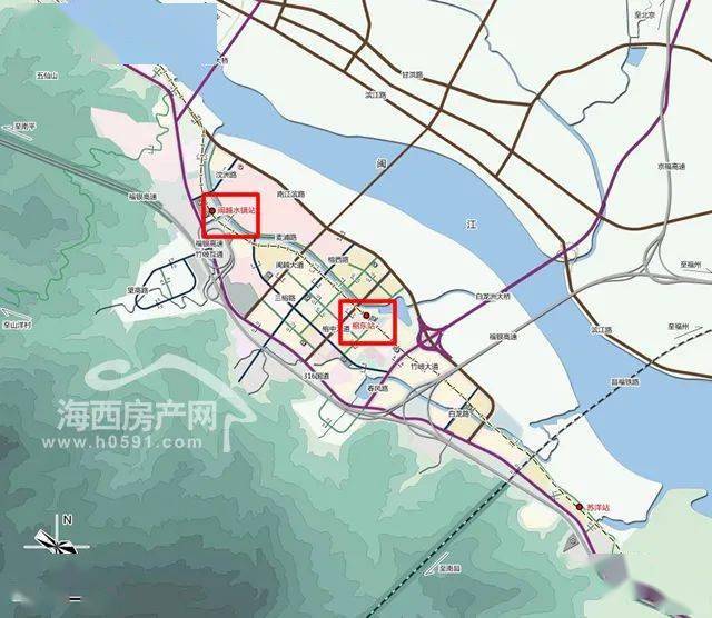 竹岐片区规划的地铁线路与站点