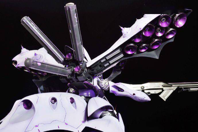 荧光刻线机动战士高达夜莺模型改造