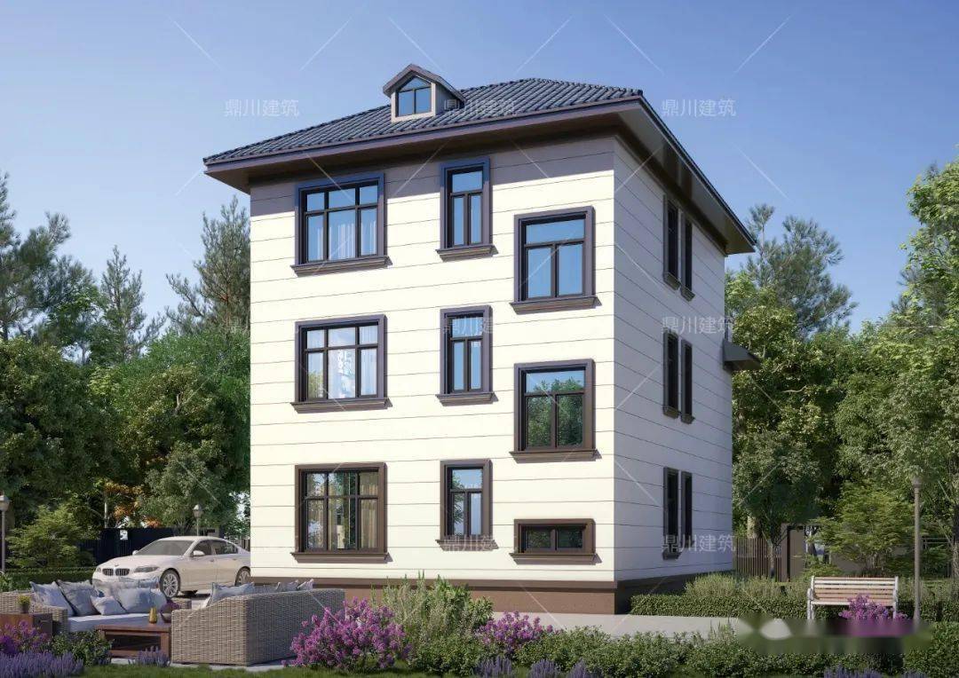 开间9米三层别墅小面宽大格局想百看不厌就选新中式风格