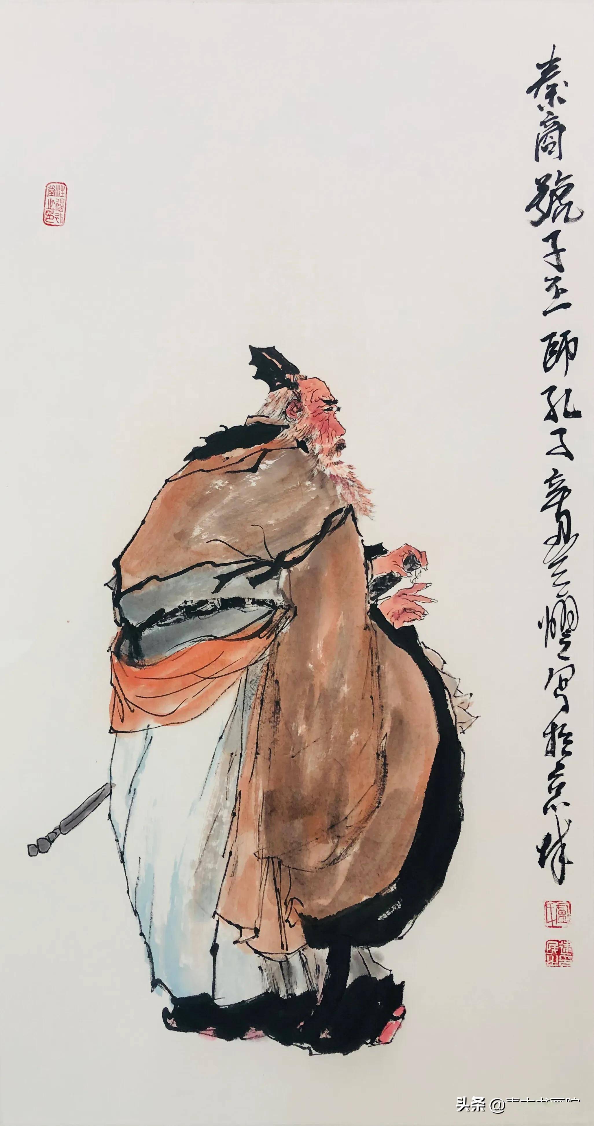 卢建民儒家国画人物