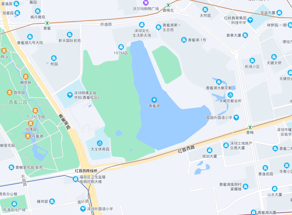 香蜜湖新金融中心和環中心公園活力