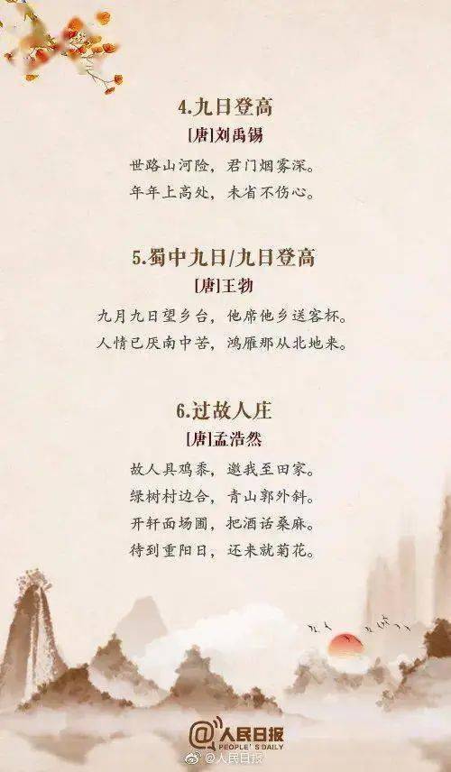 重阳节的古诗句子图片