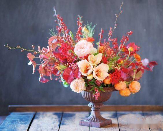 秋日插花精选花材 在花艺里看尽秋日的美 果实