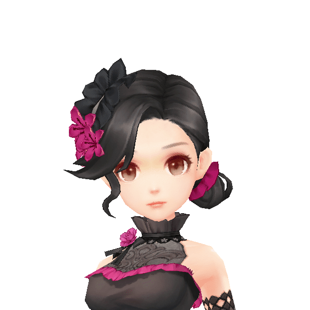 黑色修身燕尾服,玫红色的内衬,尊贵气质一览无遗,胸前别着的玫瑰花